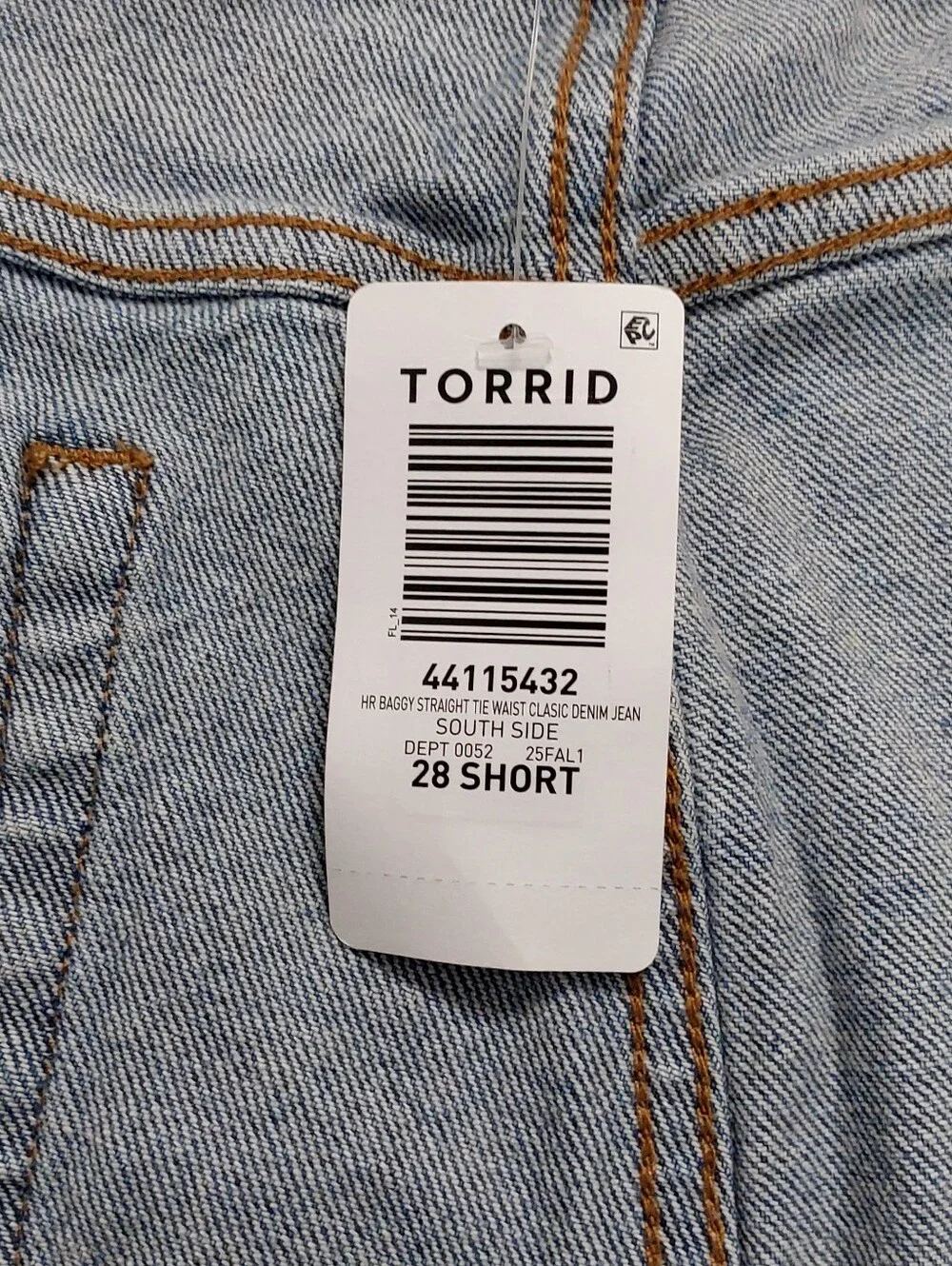 Torrid High-Rise Baggy Tie-Waist Jean